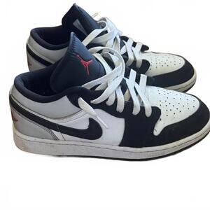 Nike Air Jordan 1 Low Black and White Sneakers Size 4Y